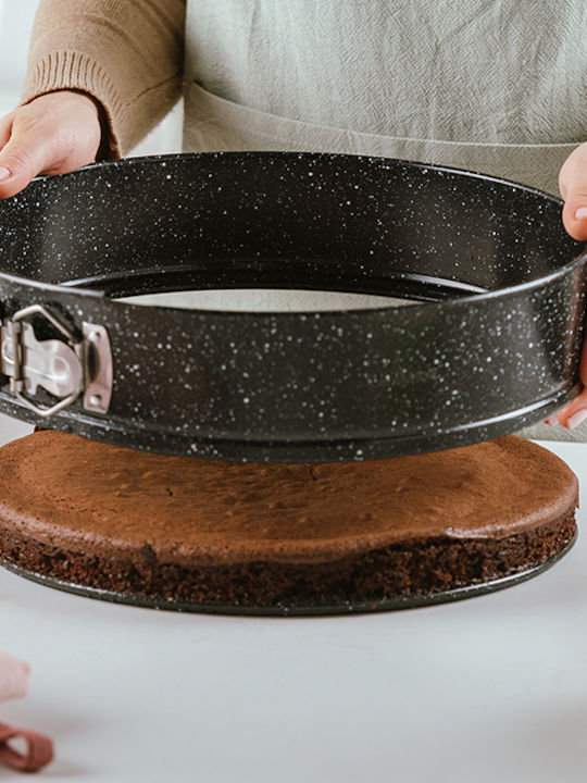 Nava Marble Aluminum Cake Baking Pan with Removable Bottom Nature 22x22x7cm