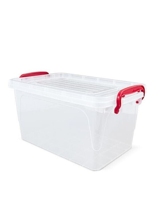 Next Plastic Cutie de Depozitare cu Capac Red 26x17x11.5cm 1buc