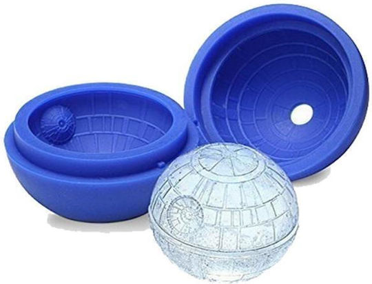 Ready Ice Cube Mold Round Silicone 1 Slot Blue ICB-R75