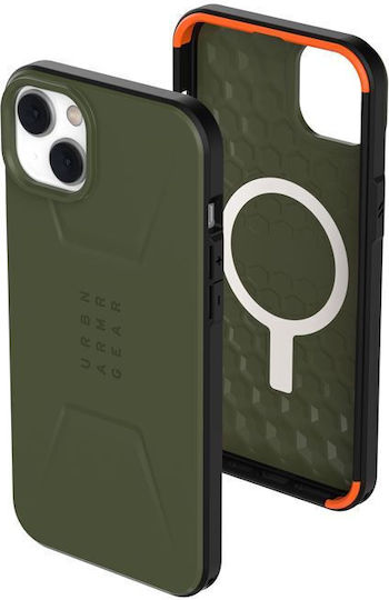 UAG Civilian MagSafe Back Cover Σιλικόνης Olive (iPhone 14 Plus)