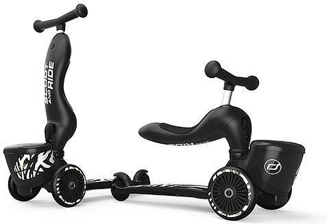 Scoot & Ride Kids Scooter Highwaykick 1 3-Wheel with Seat for 1-5 Years Black