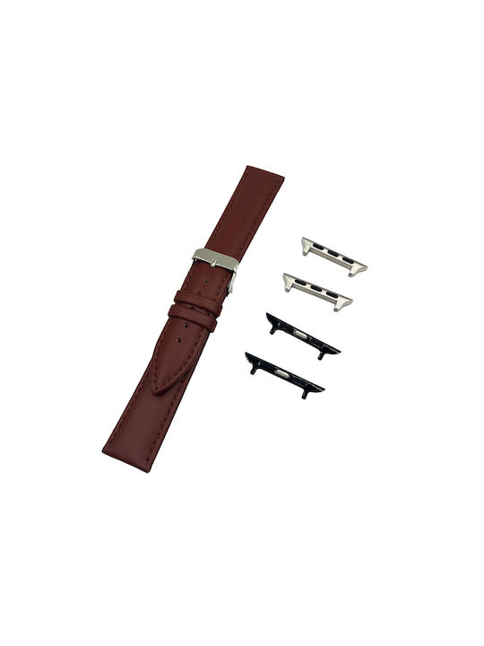 Tzevelion Leather Strap Brown 12mm