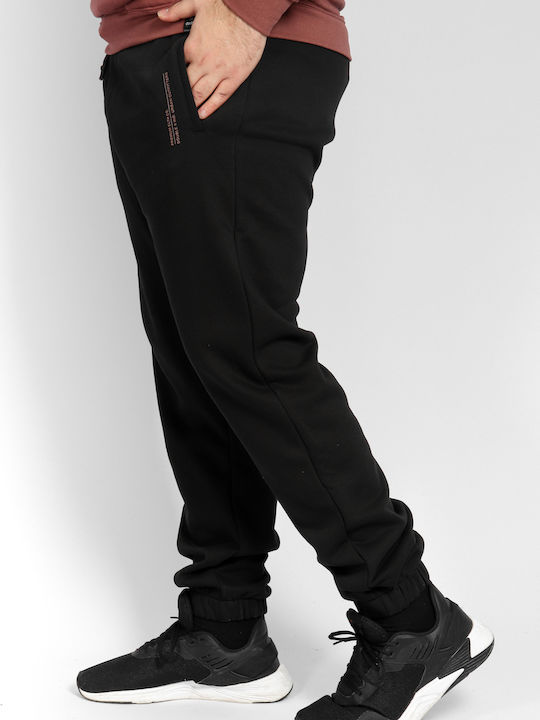 Pantaloni de trening cu Elastic Negru
