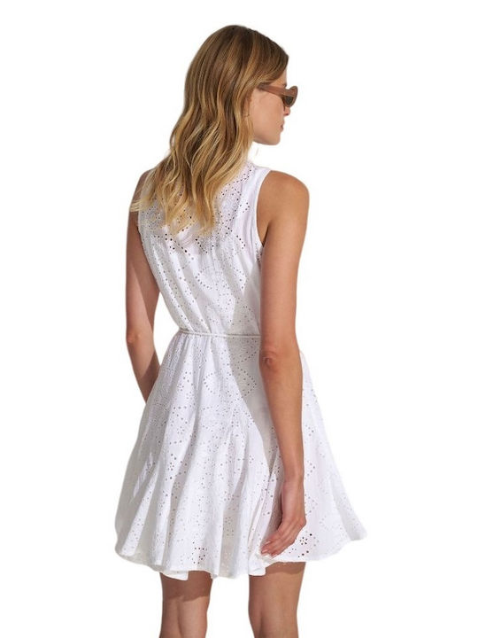 Ale - The Non Usual Casual Summer Mini Dress White