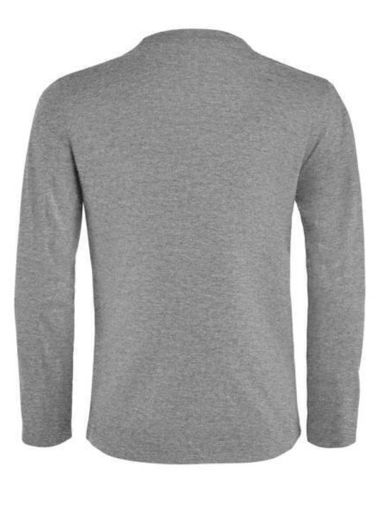 Kids' Shirt Long Sleeve Gray Super Mario