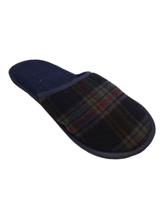 Amaryllis Slippers Men's Terry Slippers Navy Blue