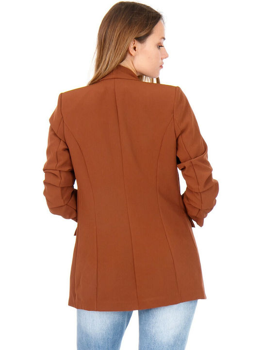 Silia D Women's Blazer Brown