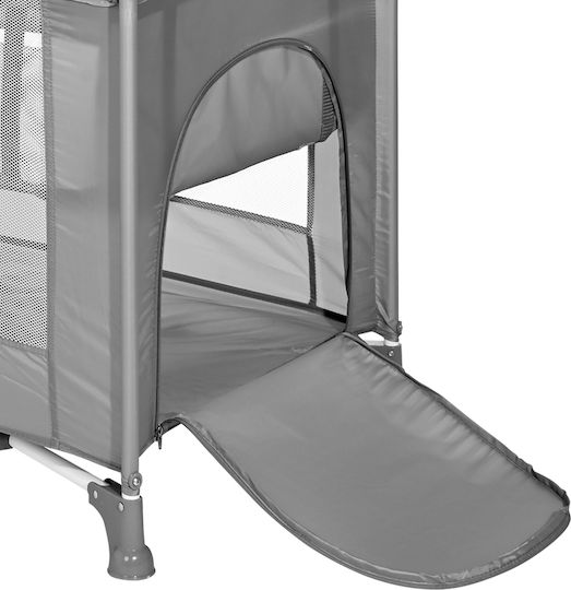 Lorelli Torino Παρκοκρέβατο 2 Επιπέδων με Στρώμα Γκρι 127x68cm