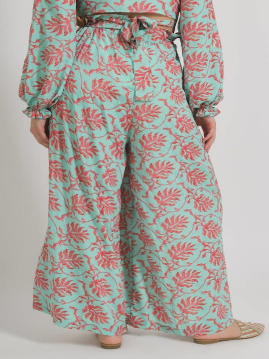 Ble Resort Collection Παντελόνα Παραλίας σε Τιρκουάζ χρώμα Ble Resort Collection Παντελόνα Παραλίας σε Τιρκουάζ χρώμα