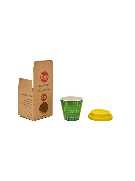 QuyCup Κούπα Πλαστική με Καπάκι Πράσινη 90ml