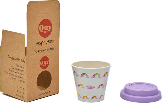 QuyCup Чаша Пластмаса Бяла 90мл
