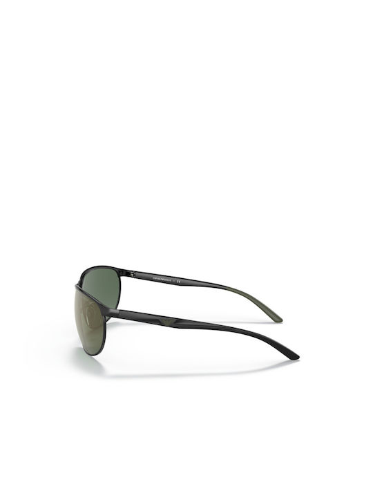 Emporio Armani Bărbați Ochelari de soare cu Negru Rame și Verde Oglindă Lentilă EA2124 30146R