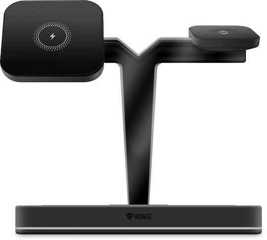 Yenkee Ασύρματος Φορτιστής (Qi Pad) 15W Μαύρος (YAC 5320)