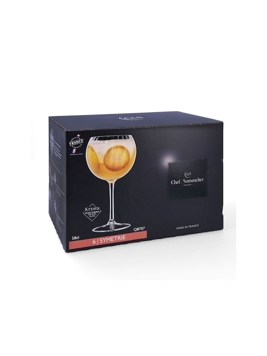 Chef & Sommelier Set Gläser Cocktail/Trinken aus Glas Mit Stiel 580ml 6Stück