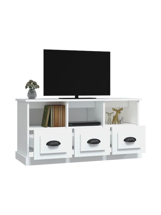 TV-Möbel Hölzernes Weiß L100xB35xH50cm