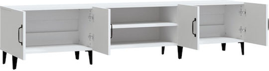 Έπιπλο Τηλεόρασης Λευκό Μ180xΠ31.5xΥ40cm
