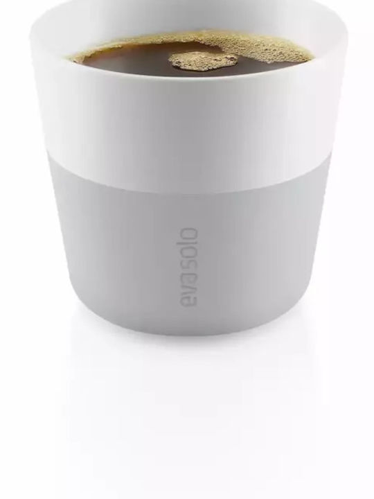 Eva Solo Porcelain Brown Cup Set 230ml Gray 2pcs