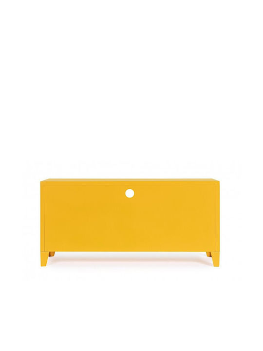 TV-Ständer Cambridge Metallisches Gelbes M120.5xT40xH58.5cm