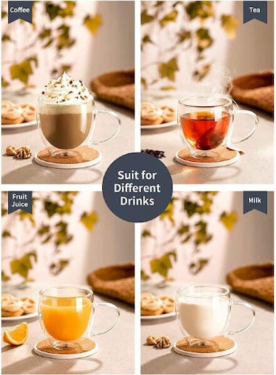 Viosarp Cup Cappuccino Glass Transparent 75ml
