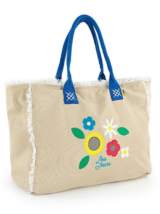 Lois Stoff Strandtasche Beige