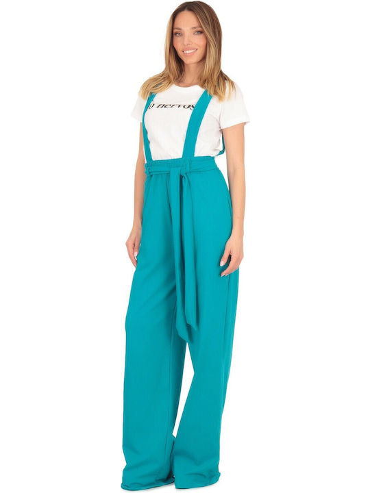 Damen Jumpsuit Türkis