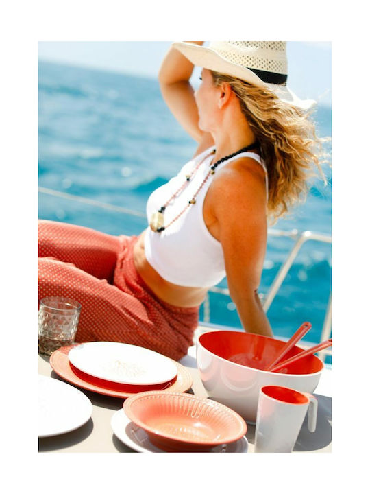 Marine Business Cereal Serving Bowl Round made of Melamine White with Diameter 13cm 6pcs