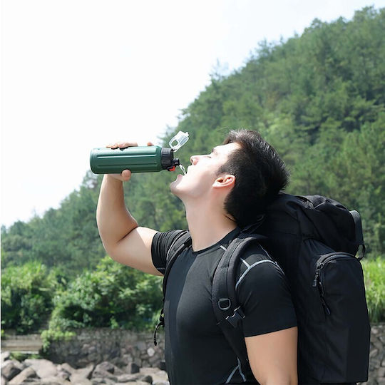 Alpin SUS 316 Recyclable Bottle Thermos Stainless Steel BPA Free 450ml Red with Mouthpiece