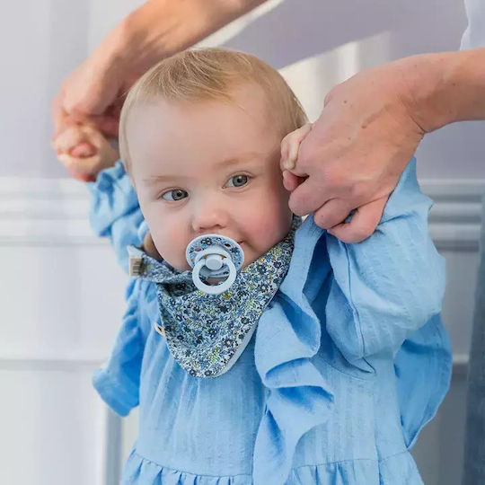 Bibs Chamomile Lawn Μπαντάνα από 100% Βαμβάκι με Κουμπί με Τσέπη Violet Sky
