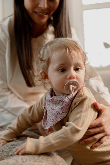 Bibs Chamomile Lawn Μπαντάνα από 100% Βαμβάκι με Κουμπί με Τσέπη Violet Sky