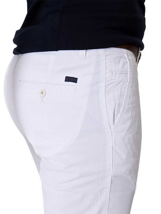Trousers Chino Elastic in Regular Fit White