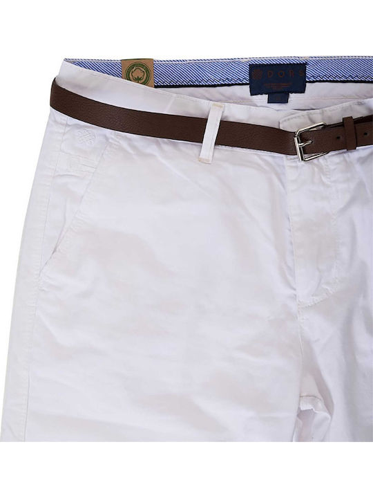 Trousers Chino Elastic in Regular Fit White