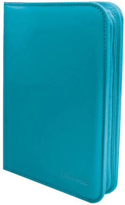 Ultra Pro 4-Pocket Zippered Pro-Binder Accesorii pentru Jocuri de Cărți de Schimb Teal Viu 15898