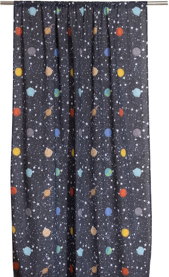 Viopros Kids Rod Pocket Curtain Jupiter Gray 664116 280x270cm