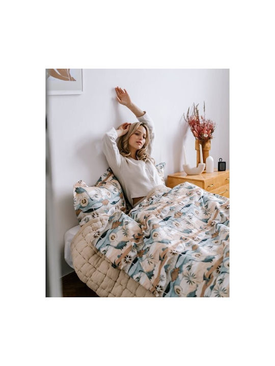 La Millou Kids Duvet Single Bamboo ABC Fruits Beige 150x200cm