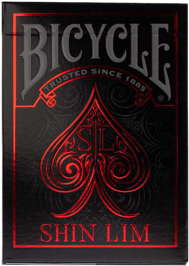 Bicycle Shim Lim Spielkarten für Poker Schwarz