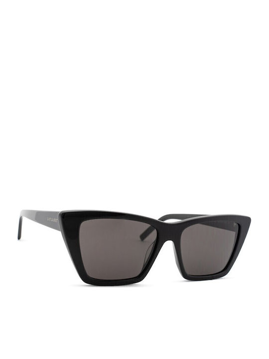 Ysl Mica Women's Sunglasses with Black Plastic Frame and Black Lens SL 276 032