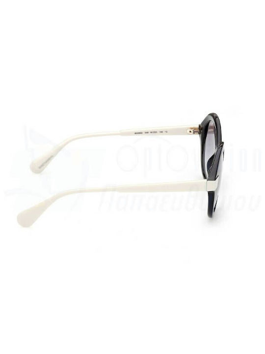 Max & Co Women's Sunglasses with Black Plastic Frame and Gray Gradient Lens MO0052 04B