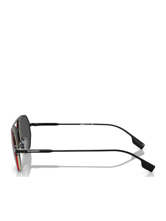 Burberry Sunglasses Μαύρα with Metal Frame & Black Lens Burberry Sunglasses Μαύρα with Metal Frame & Black Lens