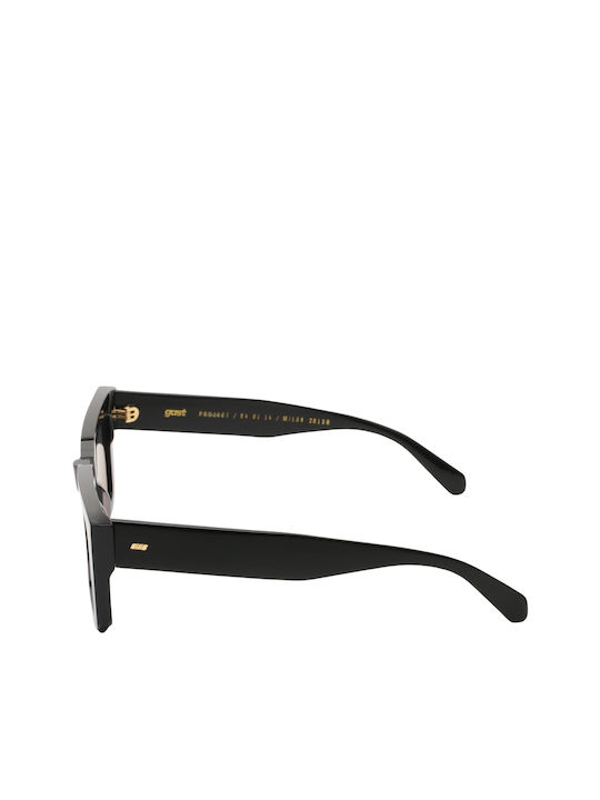Gast Fable Sonnenbrillen mit Schwarz Rahmen und Schwarz Linse FA01