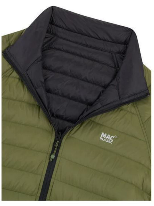 Winter Jacke Puffer Khaki Black