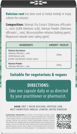 Agan Valeriana Hr 500mg 30 κάψουλες