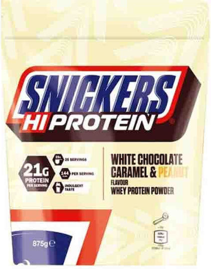 Snickers HI Protein mit Geschmack Weiße Schokolade Karamell & Erdnuss 455gr