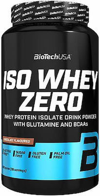 Biotech USA Iso Whey Zero With Glutamine & BCAAs Molkenprotein Ohne Gluten & Laktose mit Geschmack Gesalzenes Karamell 908gr