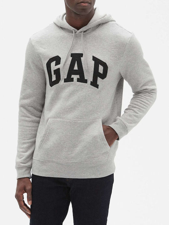 GAP Men's Sweatshirt with Hood and Pockets Gray