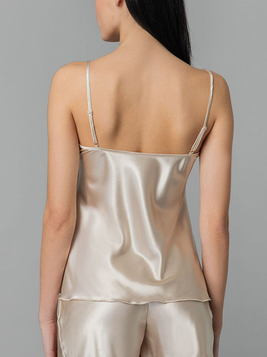 Milena by Paris Summer Satin Babydoll Gold