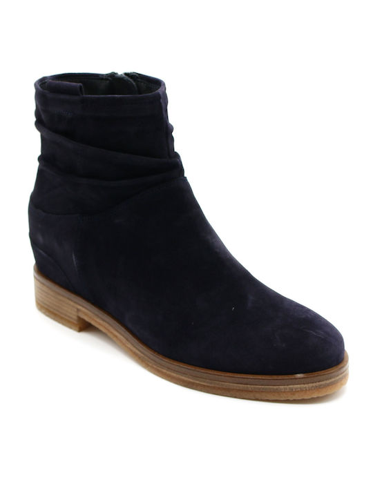 Kanna Women's Suede Ankle Boots Navy Blue