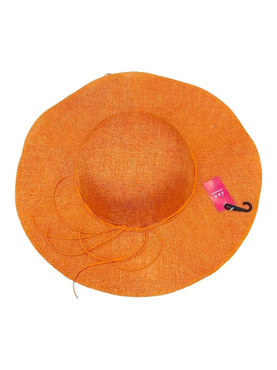 Women's A&K Straw Hat 7245Orange Orange Orange