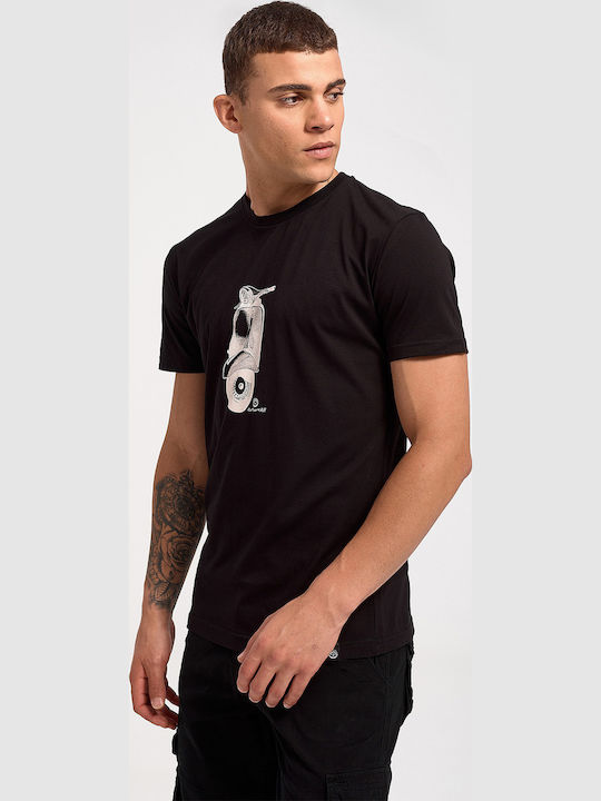 Vespa 23-704 Tricou Negru
