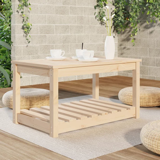 Tisch für kleine Außenbereiche Stabil Brown 82.5x50.5x45cm
