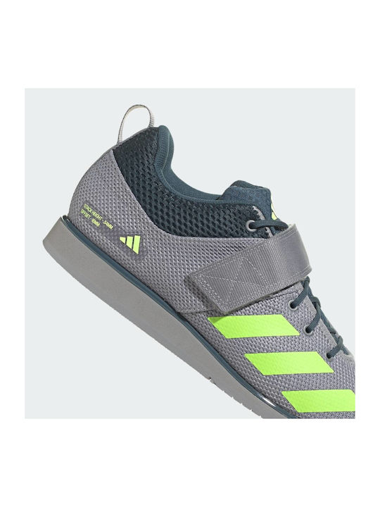 Powerlift 5 Weightlifting Sport Shoes Crossfit Grey Three / Lucid Lemon / Arctic Night